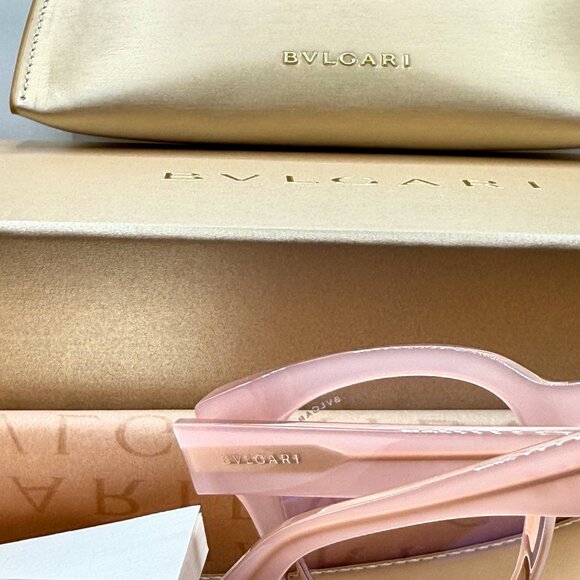 BVLGARI B.ZERO1 - BV500081 Luxury Designer Sunglasses (Pink/Gold) main image 9